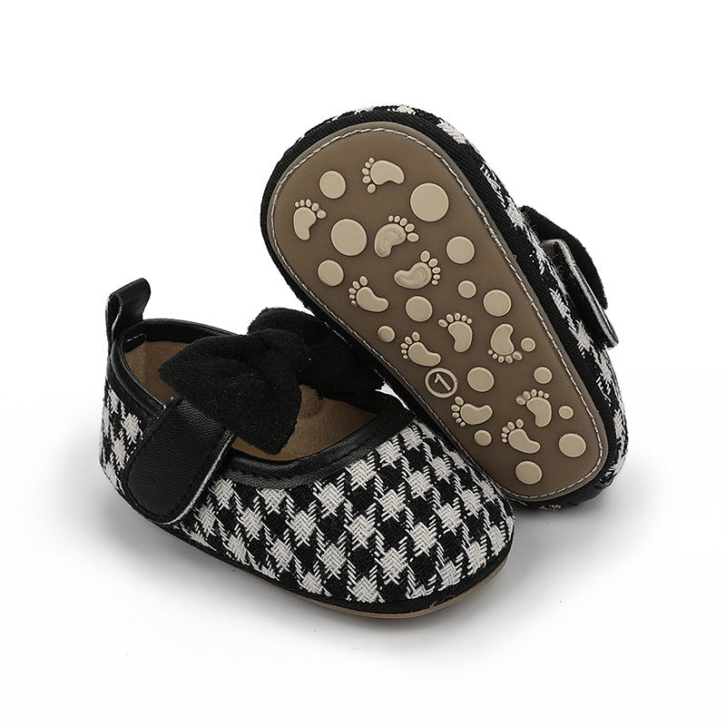 Chaussures Princesses à Semelle en Caoutchouc pour Filles Bébés pour les Premiers Pas