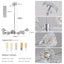 Modern Crystal Chandeliers, 9 Lights Chrome Chandelier for Living Room Bedroom (Bulbs Not Included) - Korvel