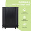Black Bathroom Cabinet Triangle Corner Storage Cabinet with Adjustable Shelf Modern Style MDF Board - Korvel