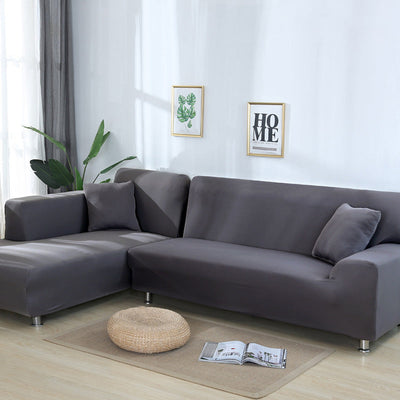 Solid color sofa cover, elastic tight package, full cover, fabric sofa cover, sofa cushion, sofa cover - Korvel