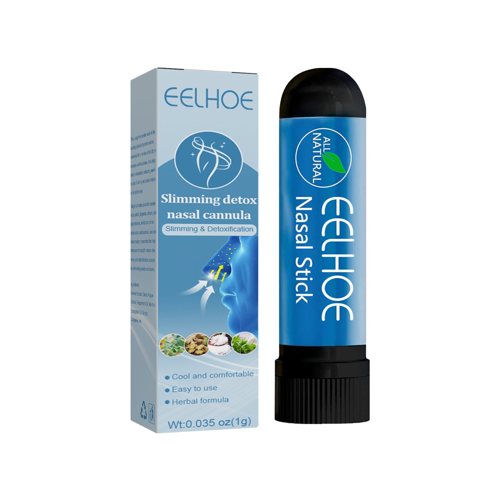 Slimming Nasal Tube Toning Body, Tightening Abdomen, Tightening Thigh Muscles, Refreshing And Refreshing Nasal Tube - Korvel