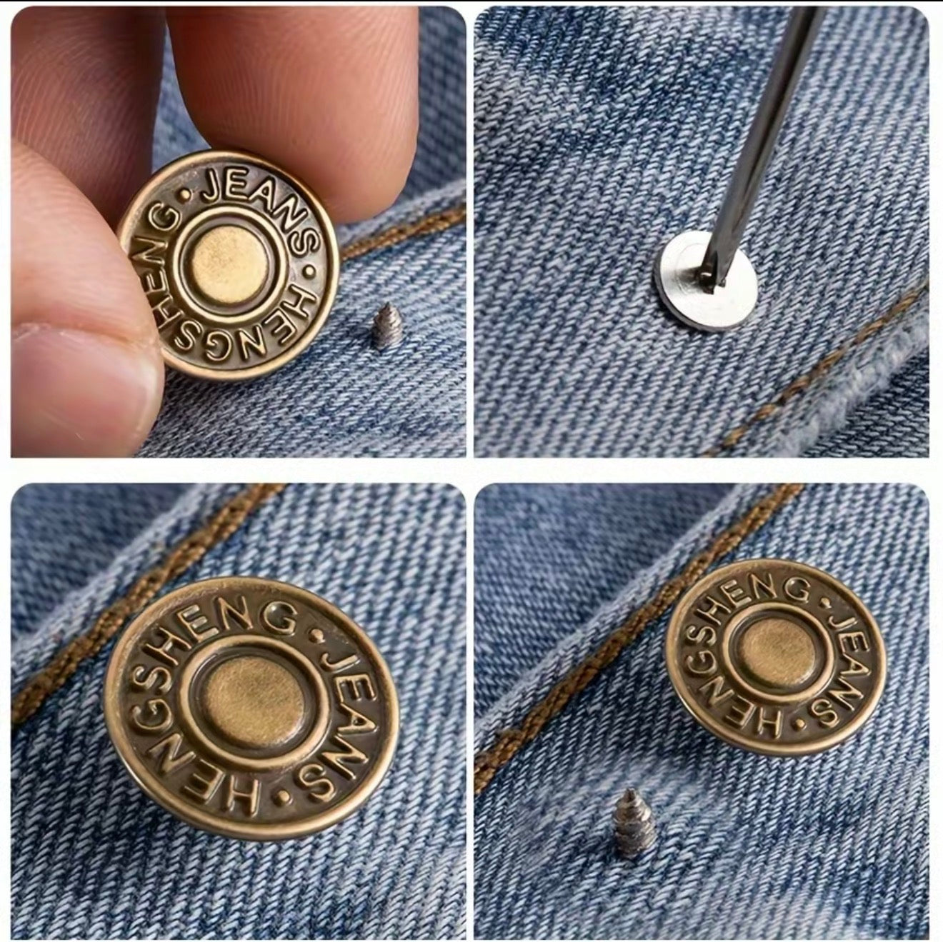 Botones SnapFix para Jeans - Set de 40 Botones Ajustables