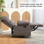 Large Manual Recliner Chair in Fabric for Living Room, Grey - Korvel