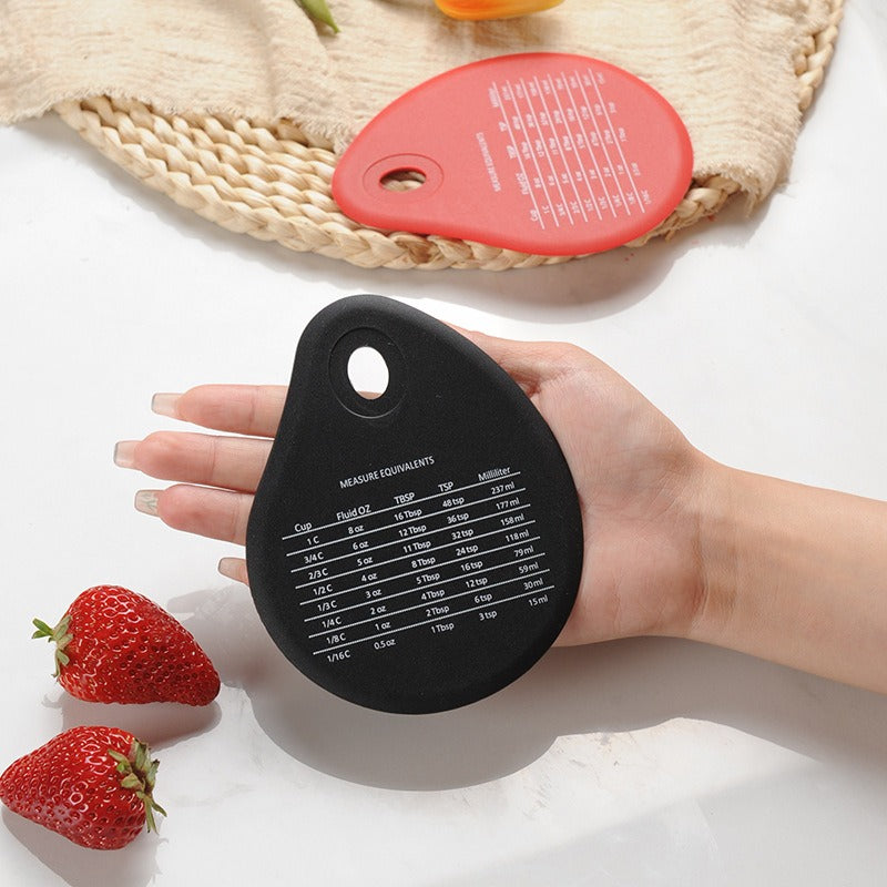 Silicone integrated scraper with baking comparison table handheld cake scraper baking tool - Korvel