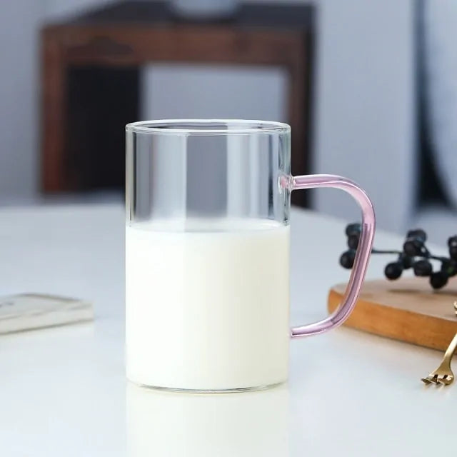 Taza de Vidrio Transparente Elegante para Cualquier Bebida