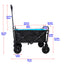 Folding Wagon Garden Shopping Beach Cart - Korvel