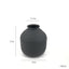 Elegant Matte Black Metal Vase for Home Decor