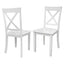 Orisfur 5 Pieces Dining Table and Chairs Set for 4 Persons Kitchen Room Solid Wood Table with 4 Chairs MDF + White + Solid Wood - Korvel