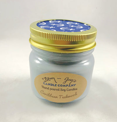 Caribbean Teakwood Soy Candle – Warm & Woodsy Scent | Mam Jam’s - Korvel