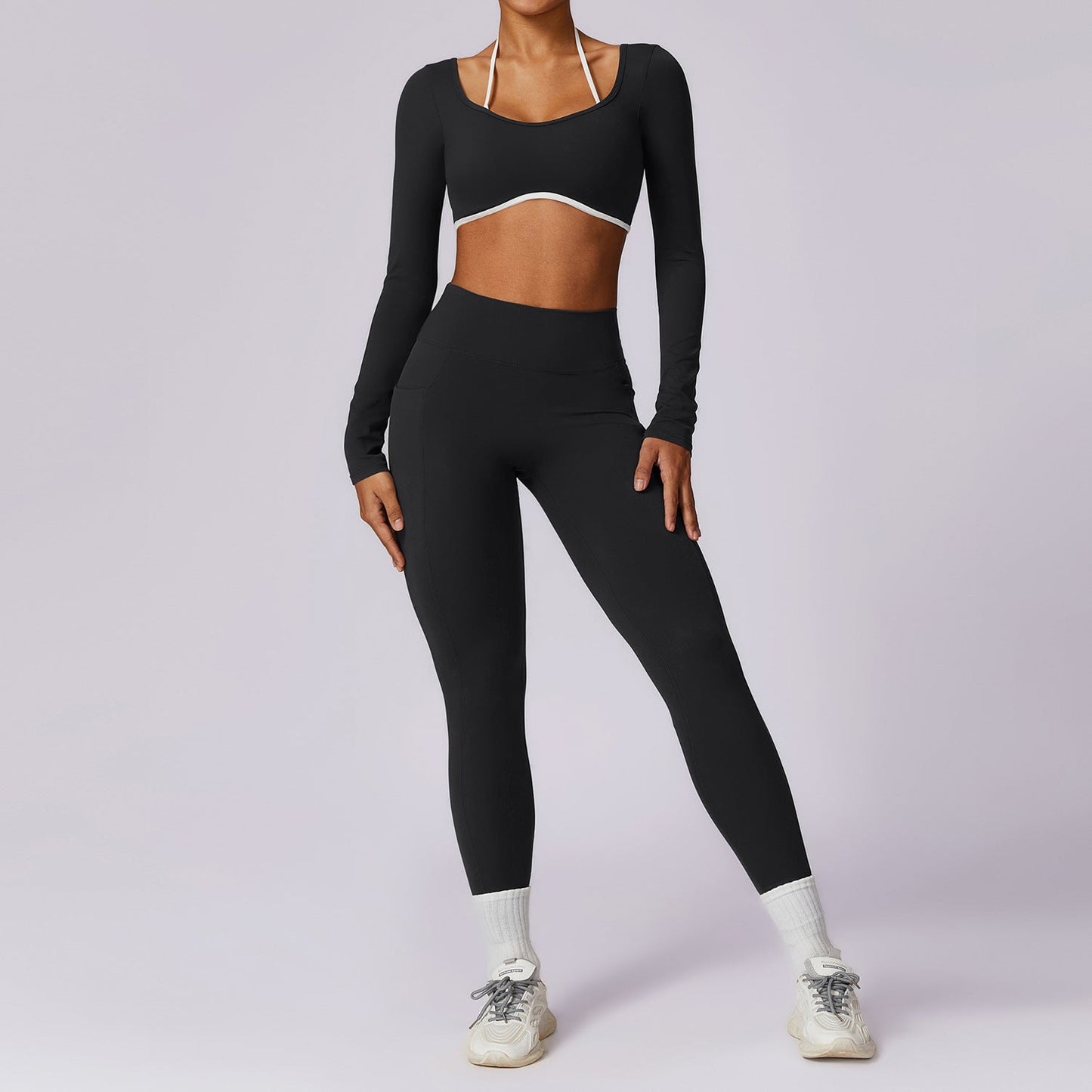 Ensemble de Yoga à Dos Coloré pour Femmes
