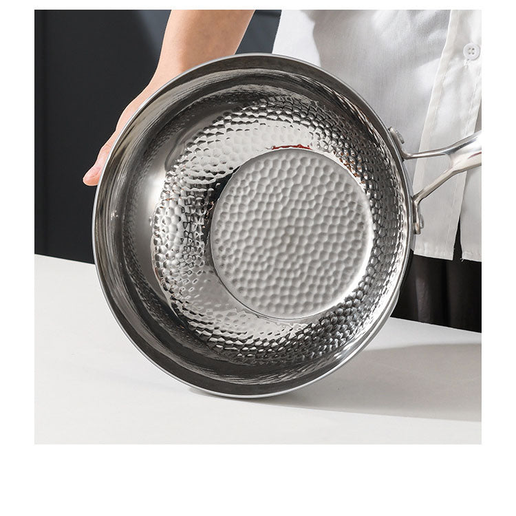 Poêle à frire en acier inoxydable 316 de qualité supérieure pour une cuisine polyvalente