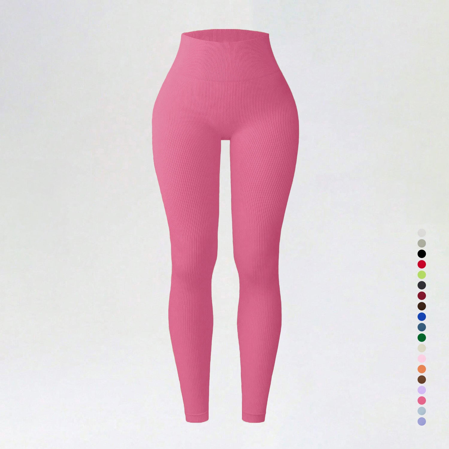 Threaded autumn and winter yoga pants seamless fitness pants high waisted sports yoga clothes leggings - Korvel