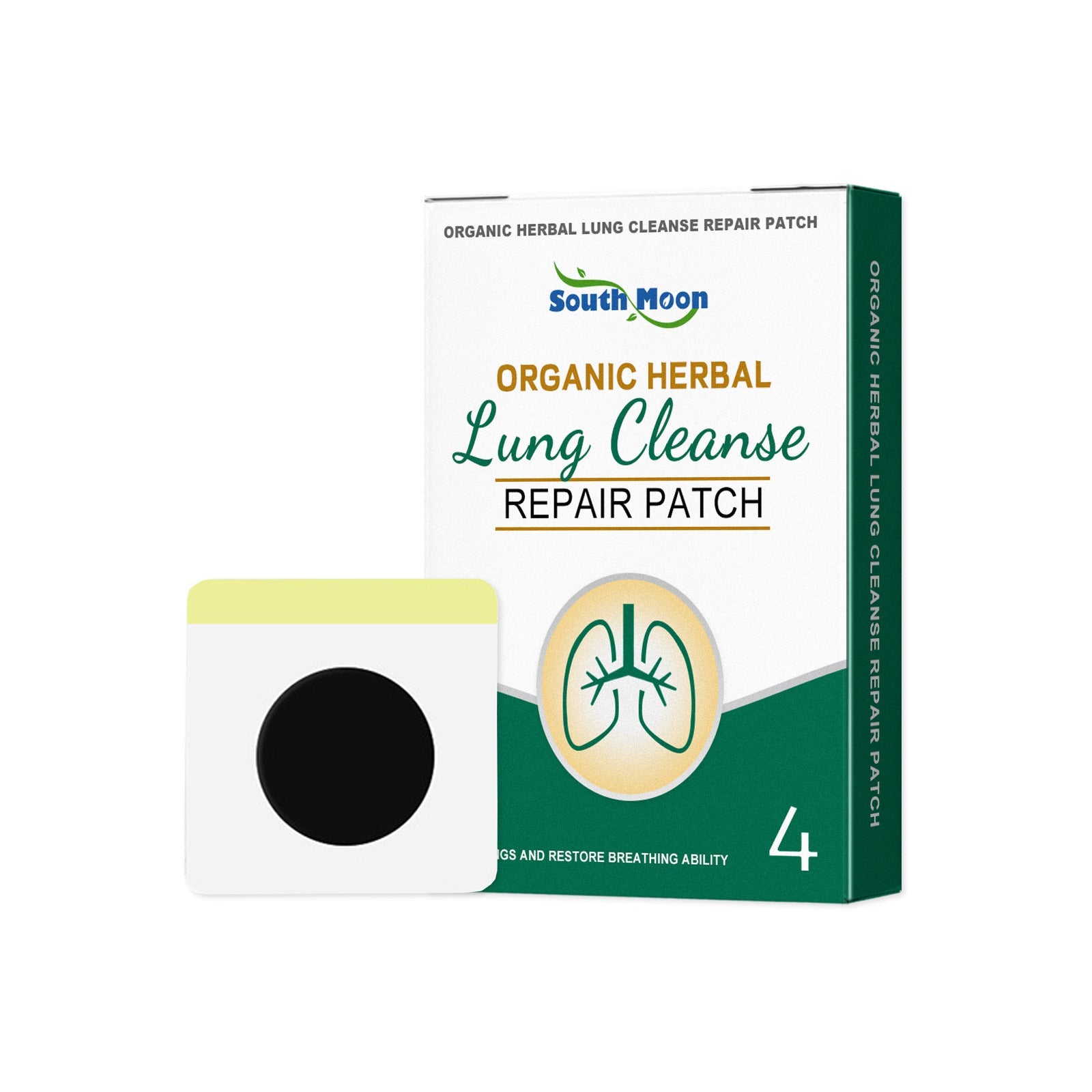 Organic Herbal Lung Cleanse Repair Patch, Relieve Nasal Discomfort Nasal Cleansing Repair Body Care - Korvel