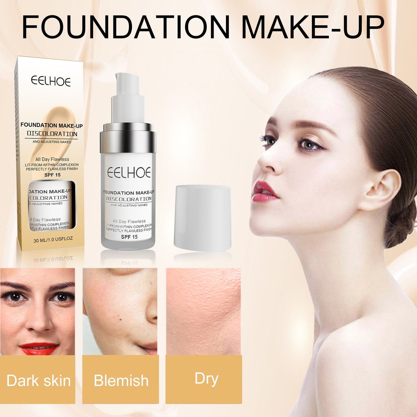Color-Changing Liquid Foundation Concealer