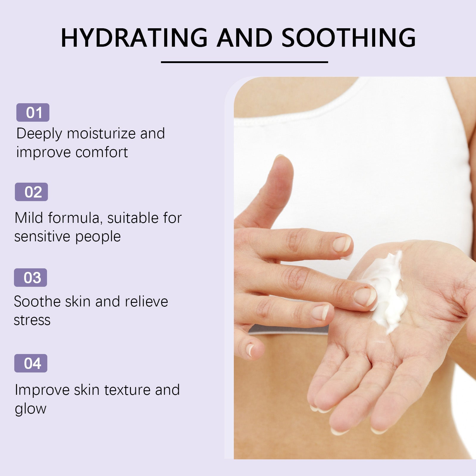 Body Soothing Cream Hydrating Moisturizing Massage Nourishing Soothing Cream For Uncomfortable Body Care - Korvel
