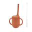 Silicone Baby Learning Drink Cup with Straw - Leak-Proof Design