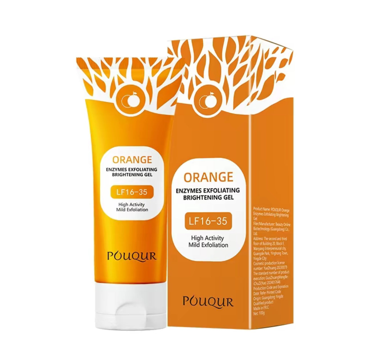 Exfoliant Pur Orange - Gel Doux pour la Peau