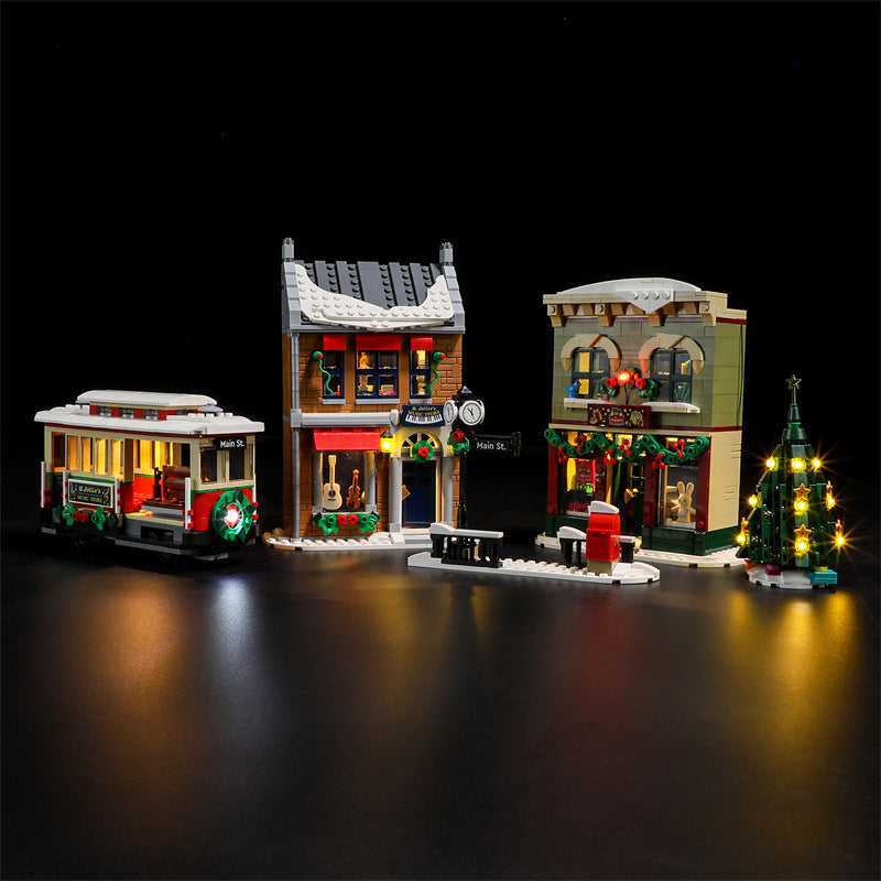 YEABRICKS is compatible with LEGO 10308 Festival Street building blocks, LED lighting, Christmas series toy lights - Korvel