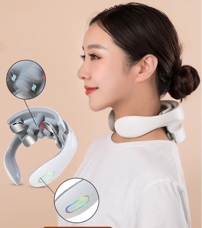 Cervical Massager Neck Massager Massage Pillow Shoulder Neck Hot Compress Physiotherapy Home Intelligent Neck Protector - Korvel