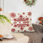 Christmas red ball pillow cover Christmas holiday themed home decoration pillowcase linen waist pillow - Korvel