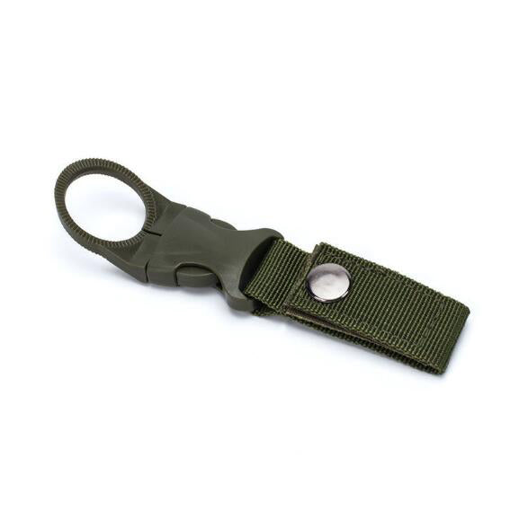 Nylon Molle Webbing Water Bottle Carabiner Belt Backpack Hanger Hook Outdoor Buckle Hook Holder Tool - Korvel