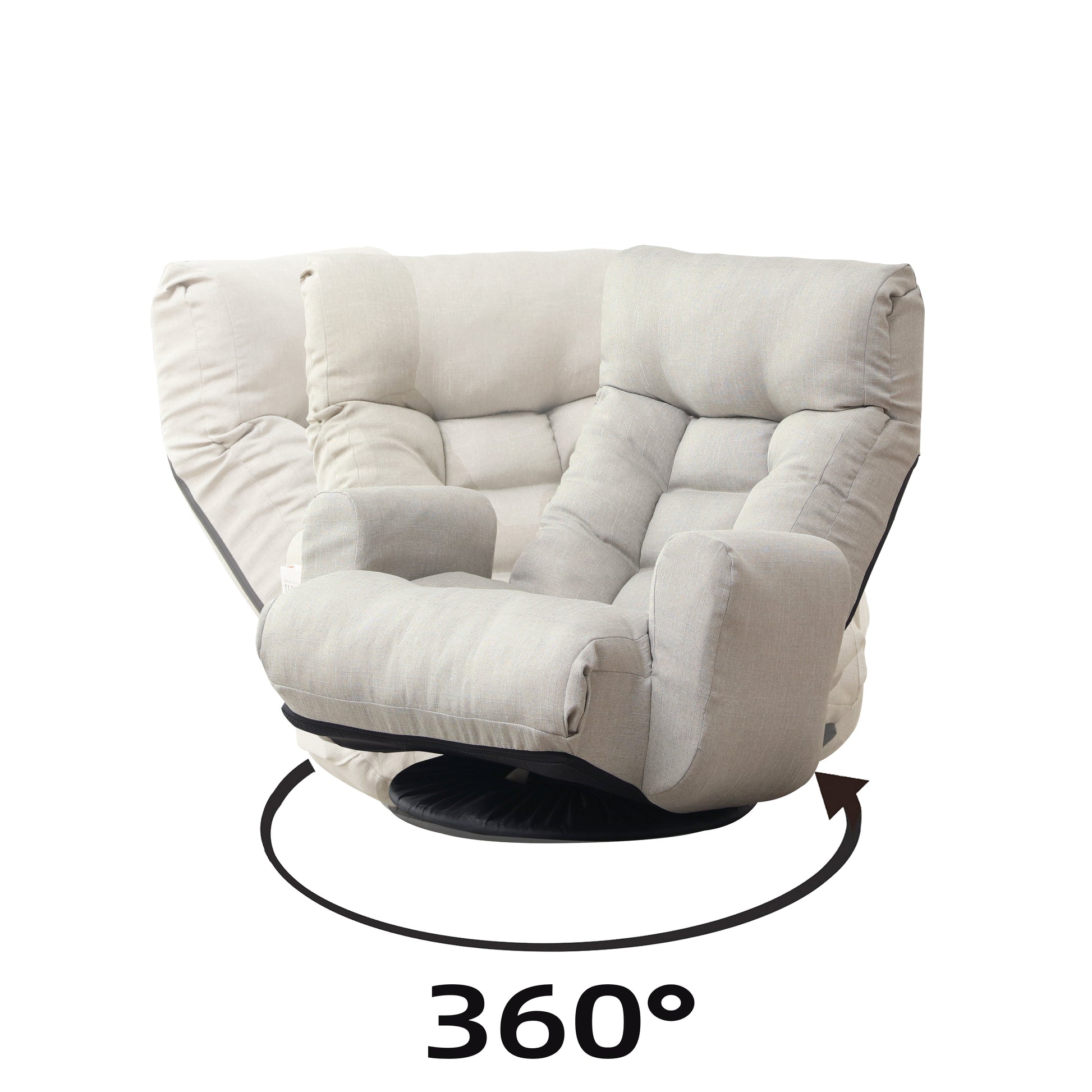 Adjustable head and waist game chair lounge chair in the living room 360 degree rotatable sofa chair - Korvel
