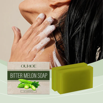 Bitter Gourd Herbal Bath Soap Gently Moisturizes Body Skin Moisturizes And Cleanses Pores Bath Body Soap - Korvel
