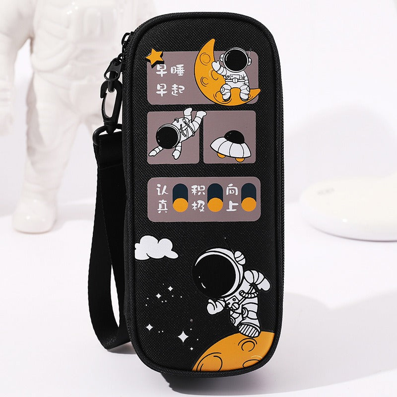 Pencil Case For Elementary School Students Pencil Case Large Capacity Children Simple Multifunctional Universe Star Stationery Box - Korvel
