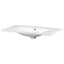 36" Single Bathroom Basin Sink, Vanity Top Only, 3-Faucet Holes, Resin - Korvel