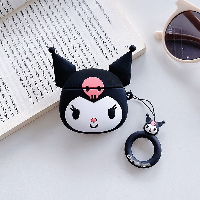 AirPods 5th generation silicone wireless Bluetooth earphone protective case suitable for Apple Pro 2nd generation cute box - Korvel