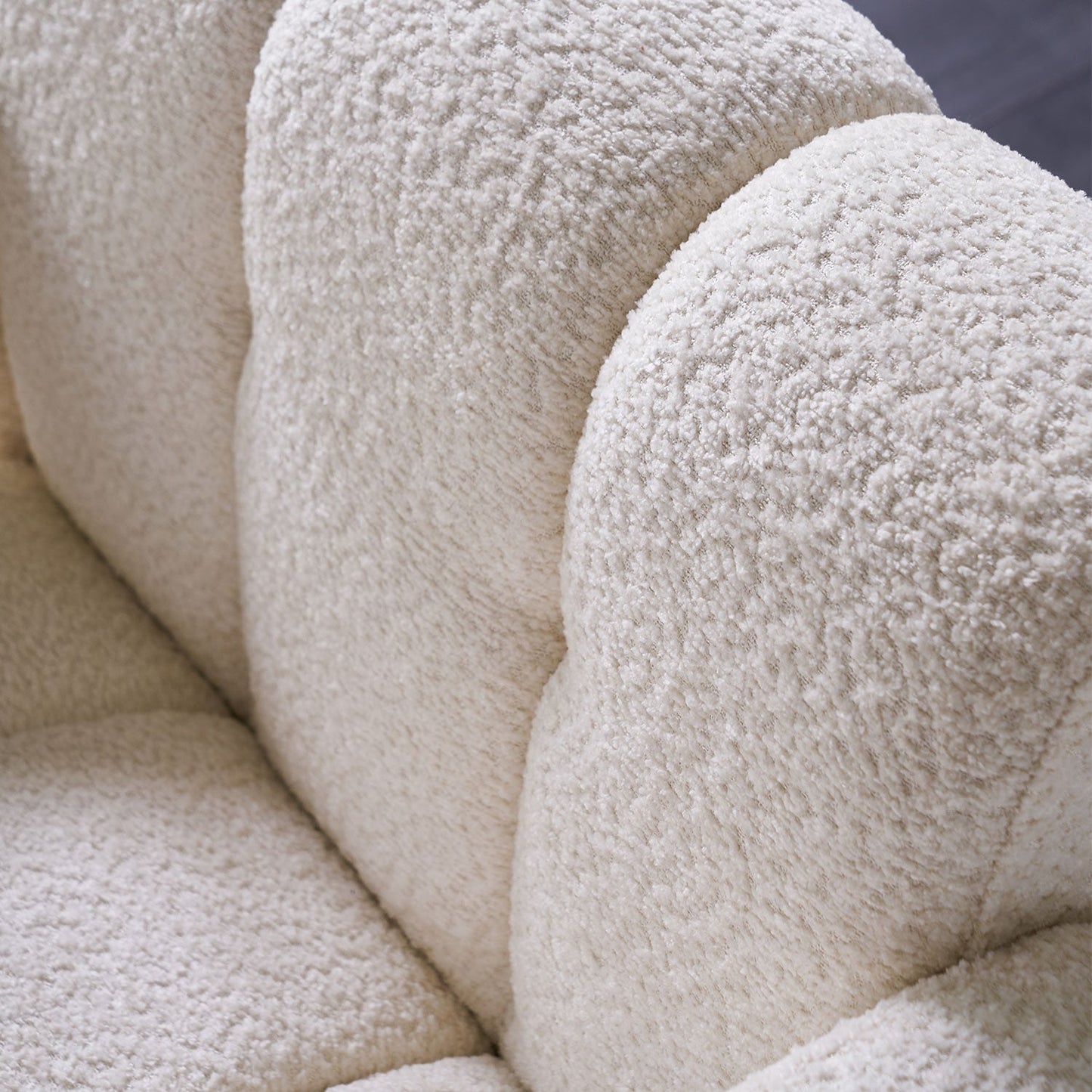 Chaise d'Accent en Boucle ÉléGante - Beige