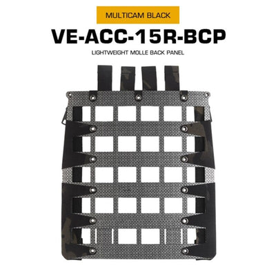 Lightweight MOLLE Back Panel for Tactical Vests