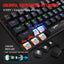 Mechanical 61 keyboard wired blue axis office keyboard gaming gaming illuminated RGB mechanical keyboard - Korvel