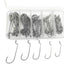 Rompin 100pcs/box 2#-3/0# 5 size Jig head HookSingle Fishing Hooks - Korvel