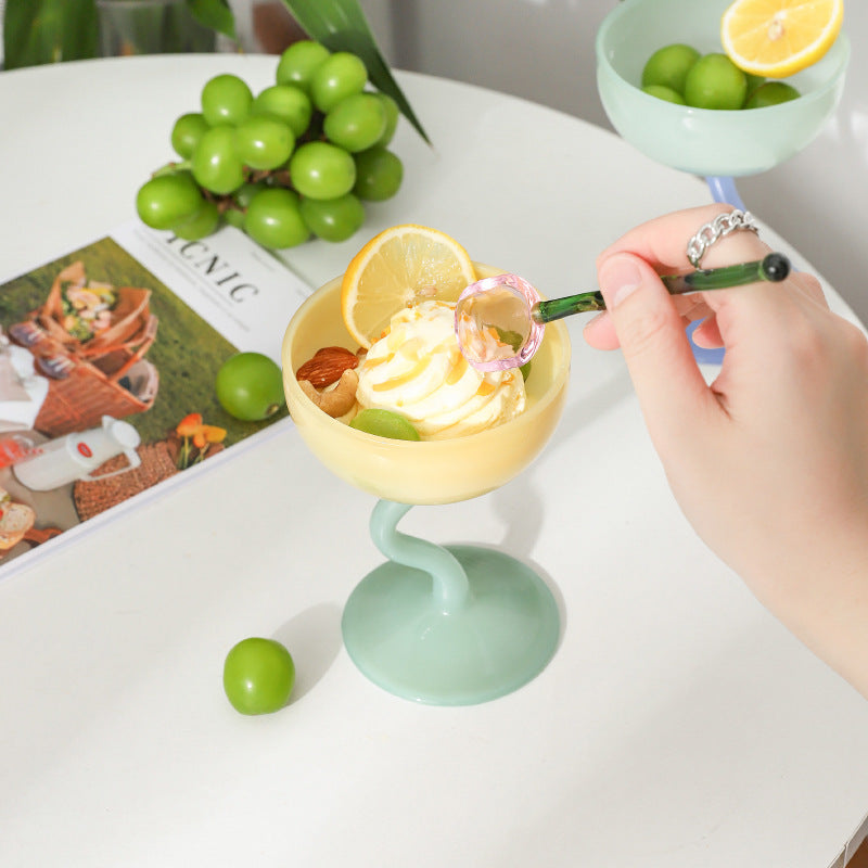Ice cream cup milk tea milkshake dessert glass tall pudding ice cream bowl ice cream cup - Korvel