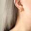 Zircon Titanium Steel Huggie Earrings - Korvel