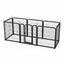 Outdoor dog fence, 8-piece board dog fence. 31 inch portable pet sports fence. Black, 26.3 inches wide x 31.5 inches high. - Korvel