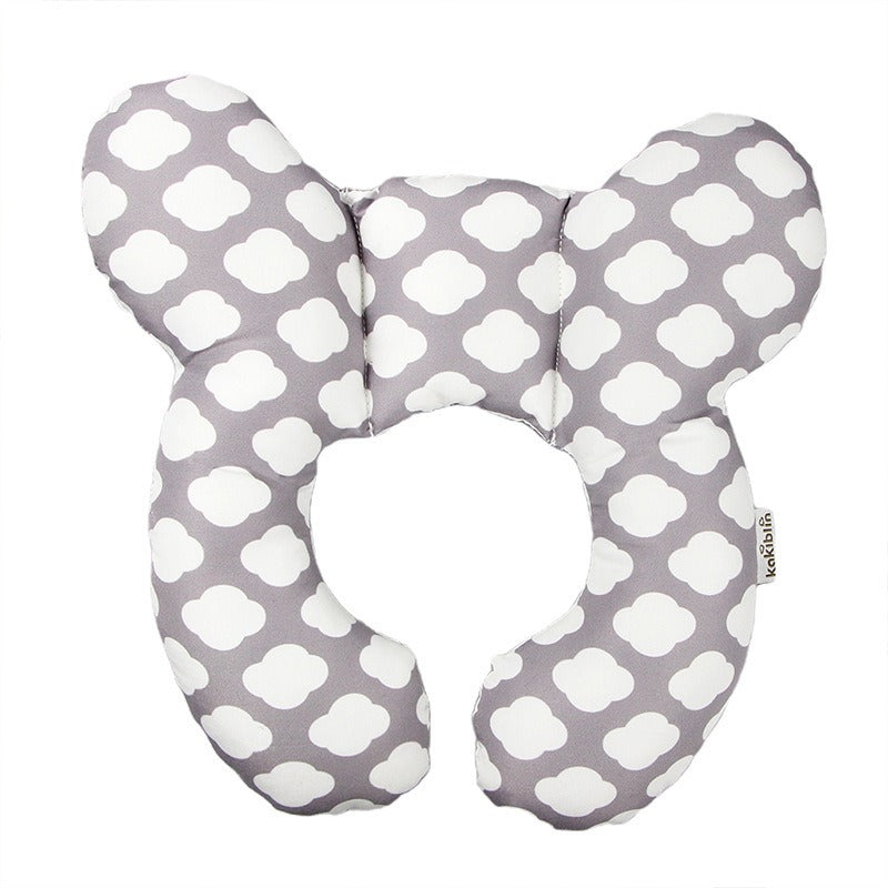 Baby head protection U-shaped pillow stroller fixed head pillow Car seat sleeping protection head and neck pillow - Korvel