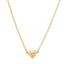 Zircon Heart Pendant Necklace