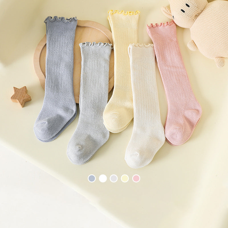 Calcetines de bebé de algodón peinado premium - Colección primavera y verano