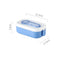 Japanese style portable microwave lunch box with cutlery sealed lunch box bento box - Korvel