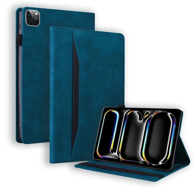 Funda Folio de PU Cuero Premium para iPad Pro de 11 y 13 Pulgadas (2024)