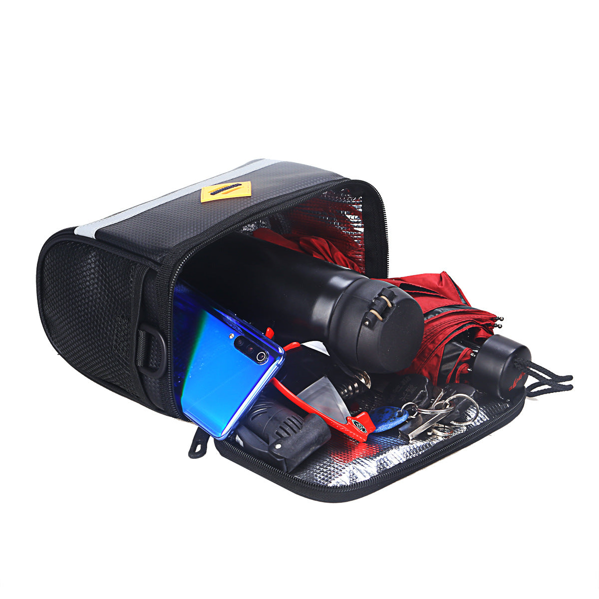Folding Bicycle Handle Bag Large Capacity Waterproof Mountain Bike Front Bag Shoulder Bag Electric Vehicle Battery Bag - Korvel