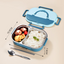 Stylish, simple, portable, large capacity 304 stainless steel two-compartment lunch box with bowl lunch box - Korvel
