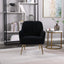 Modern Mid Century Velvet Sherpa Armchair - Navy