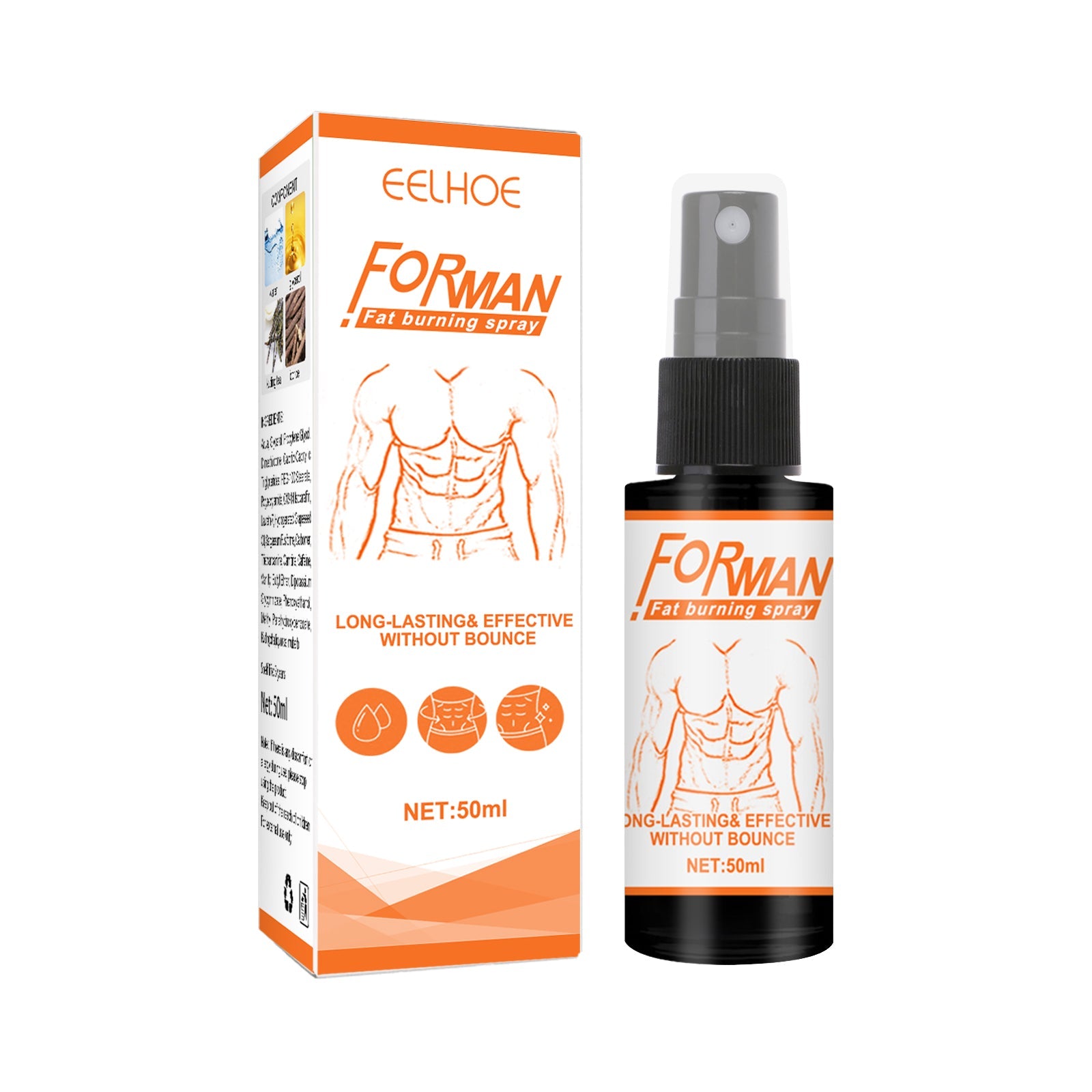 Men's Abs Spray Vest Line Body Sculpting Cream Exercises Chest To Increase Muscle Body Care - Korvel
