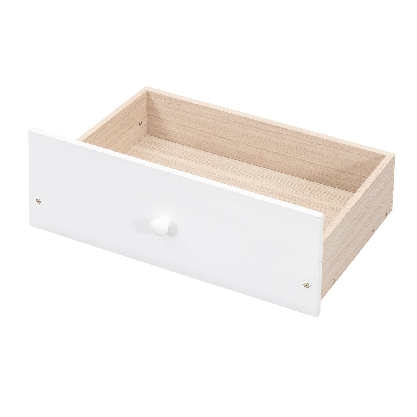 Full Size Platform Bed with Storage Headboard, Charging Station and 2 Drawers White - Korvel