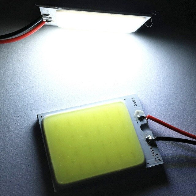 Premium White T10 COB LED Car Interior Light Bulb