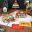 Carte de vœux de Noël 3D avec design de pingouin et d'arbre