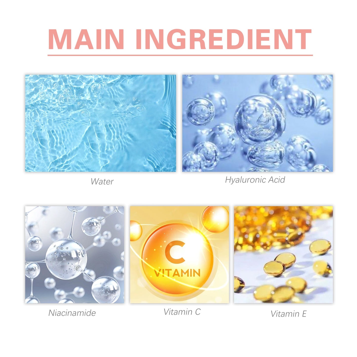 4 In 1 Face Serum Lighten Fine Lines Moisturizing Hydrating Firming And Moisturizing Skin Serum - Korvel